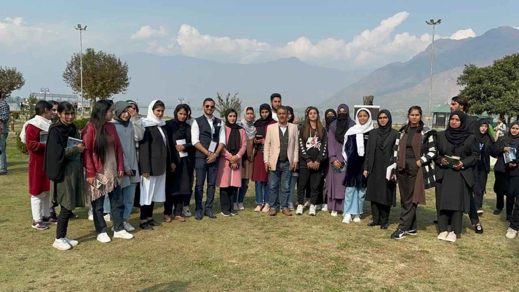 Arhan with kashmir people